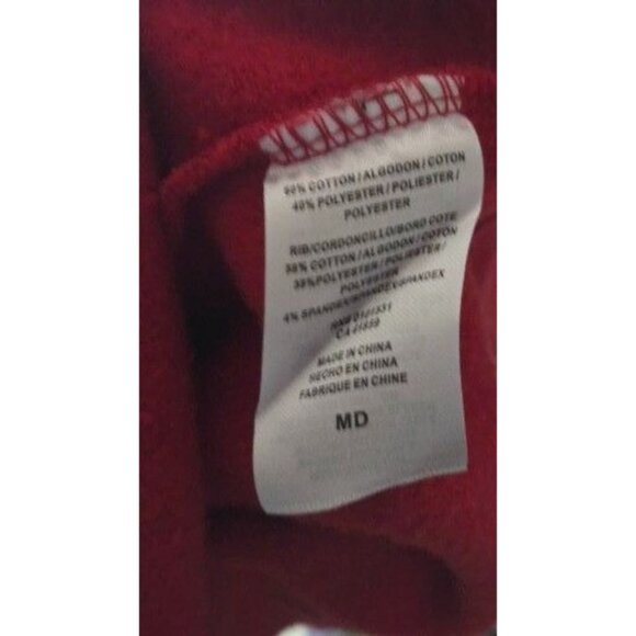 Nickelodeon Spongebob Squarepants Christmas Red Hoodie Size Medium Unisex - Picture 7 of 7